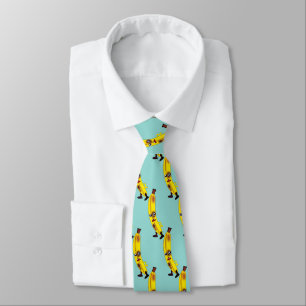 Funny Banana Guy looking mad on your color choice Neck Tie
