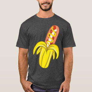 Funny banana hot dog sausage gift T-Shirt