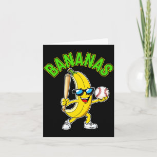 Funny banana long sleeve card