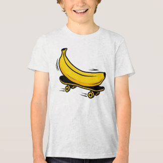Funny Banana on Skateboard Graphic Tri-Blend Shirt