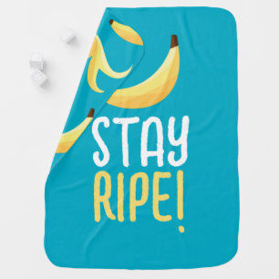Funny Banana Party custom kit modern and editable Baby Blanket