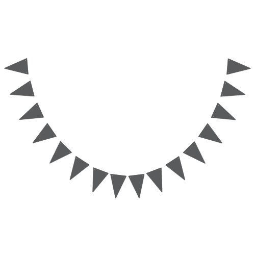 Funny Banana Party custom kit modern and editable Bunting Flags