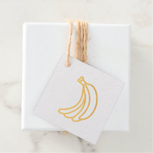 Funny Banana Party custom kit modern and editable Foil Favor Tags
