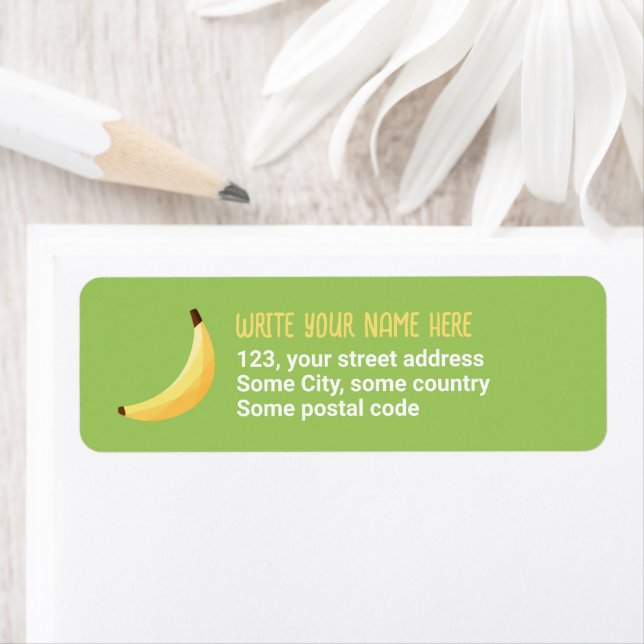 Funny Banana Party custom kit modern and editable Label (Insitu)