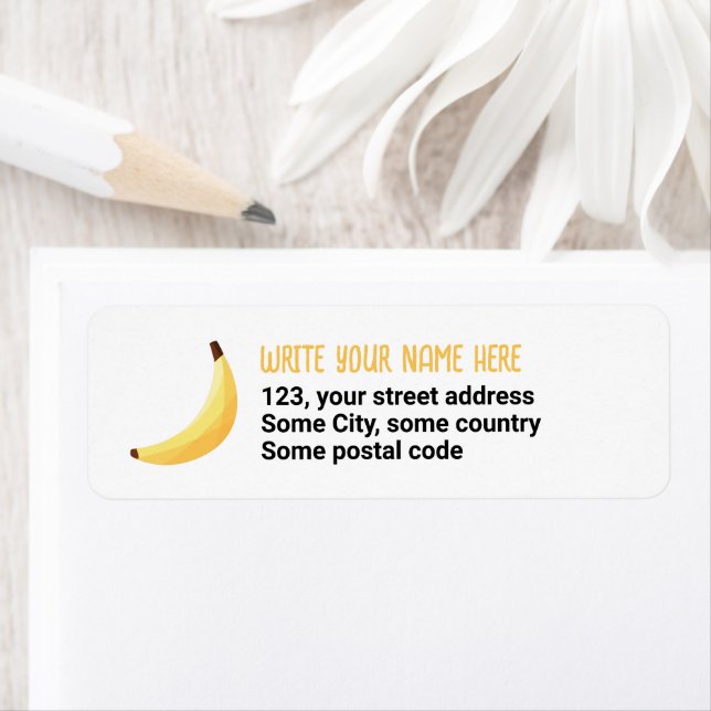 Funny Banana Party custom kit modern and editable Label (Insitu)