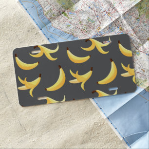 Funny Banana Party custom kit modern and editable License Plate