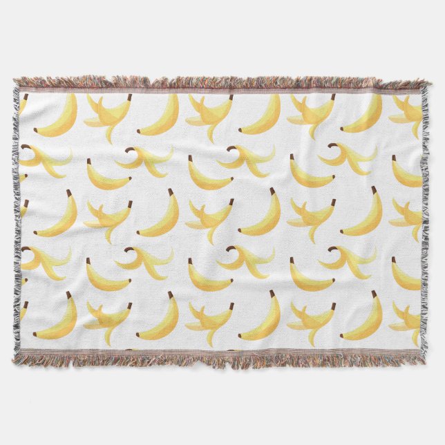 Funny Banana Party custom kit modern and editable Throw Blanket (Front)