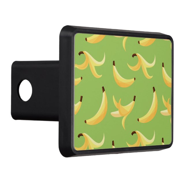 Funny Banana Party pattern colorful - editable Hitch Cover (Right)