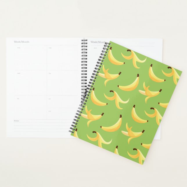 Funny Banana Party pattern colorful - editable Planner (Display)