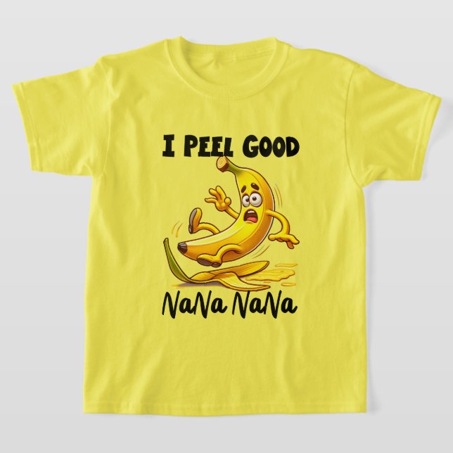 Funny banana peel word art  T-Shirt (Laydown)
