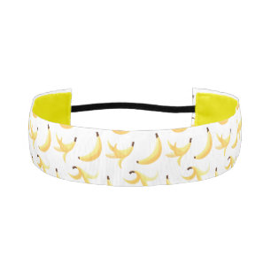 Funny Banana Pun Party pattern colorful - editable Athletic Headband