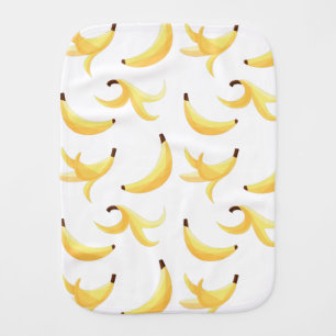 Funny Banana Pun Party pattern colorful - editable Baby Burp Cloth
