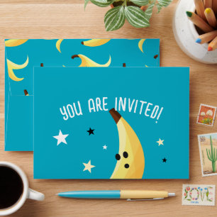 Funny Banana Pun Party pattern colorful - editable Envelope