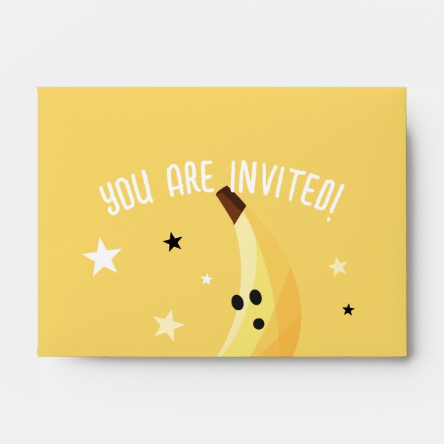 Funny Banana Pun Party pattern colorful - editable Envelope (Front)