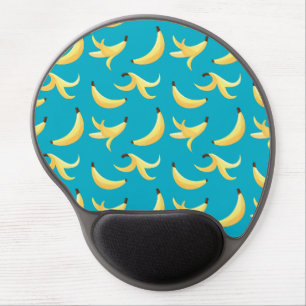 Funny Banana Pun Party pattern colorful - editable Gel Mouse Pad