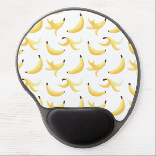 Funny Banana Pun Party pattern colorful - editable Gel Mouse Pad