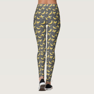 Funny Banana Pun Party pattern colorful - editable Leggings