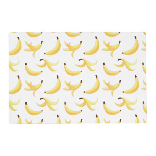 Funny Banana Pun Party pattern colorful - editable Placemat