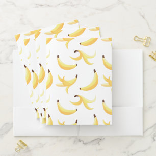 Funny Banana Pun Party pattern colorful - editable Pocket Folder