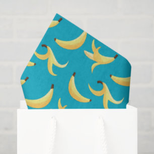 Funny Banana Pun Party pattern colorful - editable Tissue Paper