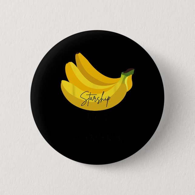 Funny Banana Quote  Button (Front)