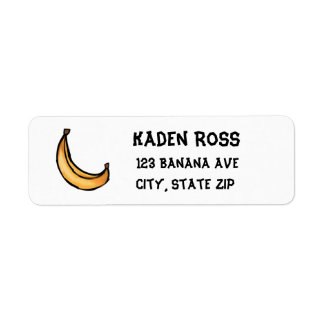 Funny Banana Return Address Label