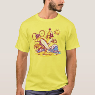 Funny banana surfing in beach T-Shirt
