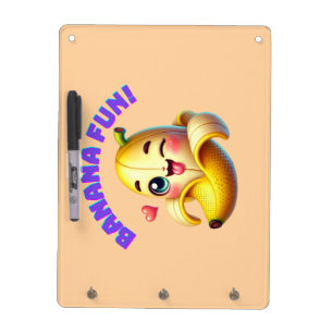 Funny Banana Winking Design for Fun and Playful Gi Dry Erase Board