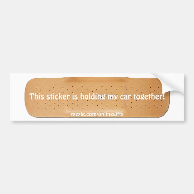 Funny Bandaid Car Sticker (Front)