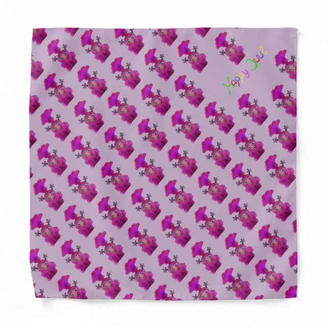Funny Bandana For Girls - Lila (Front)