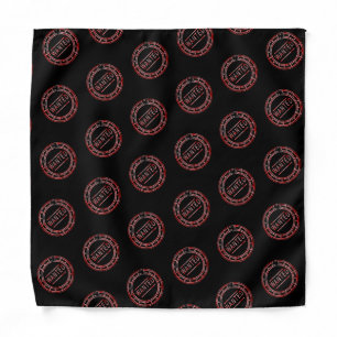 Funny Bandana with Wanted Stamps