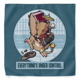 Funny Bandicoot Everything's Under Control Cartoon Bandana