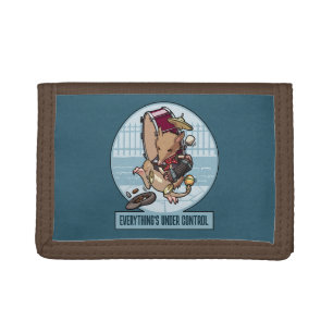 Funny Bandicoot Everything's Under Control Cartoon Tri-fold Wallet