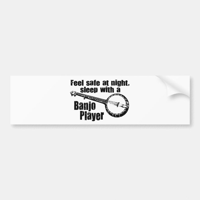 Funny Banjo Bumper Sticker (Front)