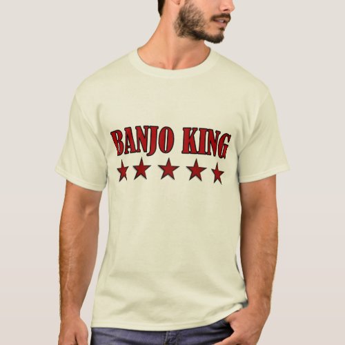 Funny Banjo King T_shirt