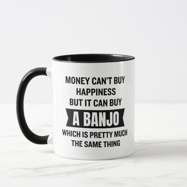 Funny Banjo Mug Music Lover Gift (Left)