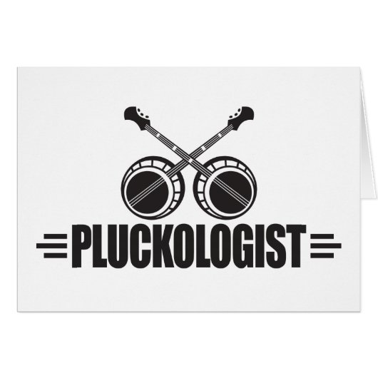 Funny Banjo Player Cards (Front Horizontal)