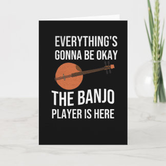 Funny Banjo Player Gifts | Bluegrass Lover Card