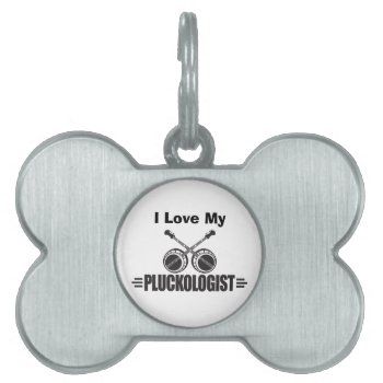 Funny Banjo Player Pet Id Tag by OlogistShop at Zazzle
