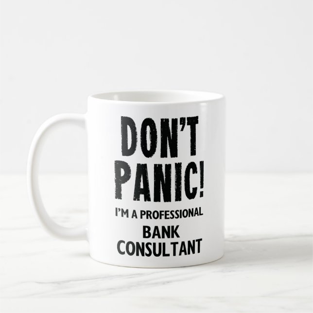 Funny Bank Consultant Coffee Mug Gift (Left)