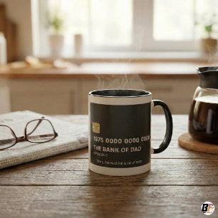 Funny Bank of Dad Credit Card Father's Day Gift Mug