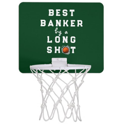 funny banker gift mini basketball hoop