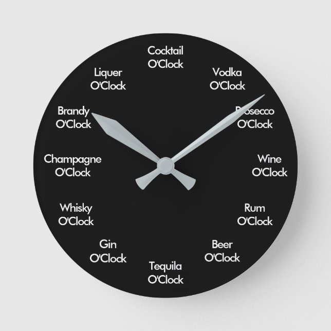 Funny Bar Clock Personalized Clock (Front)