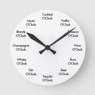 Funny Bar Clock Personalized Clock