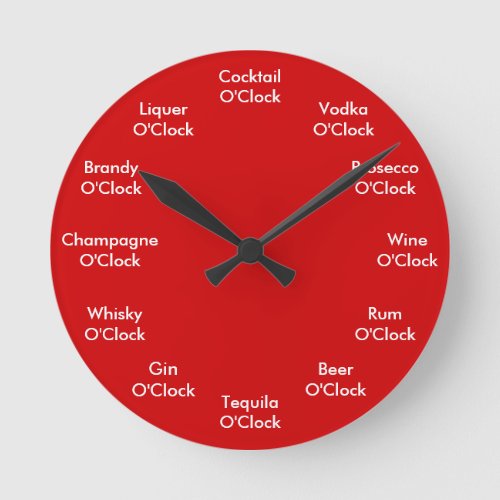 Funny Bar Clock Personalized Clock