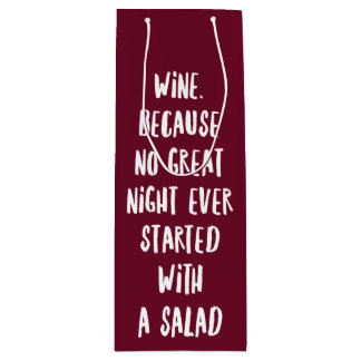Funny Bar Quote Wine Gift Bag