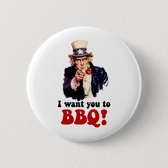 Funny barbecue button (Front)