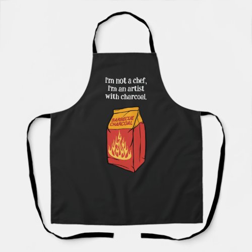 Funny Barbecue Charcoal Artist Apron