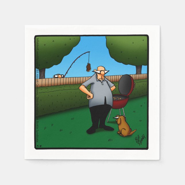 Funny Barbecue Cookout Napkins (Front)