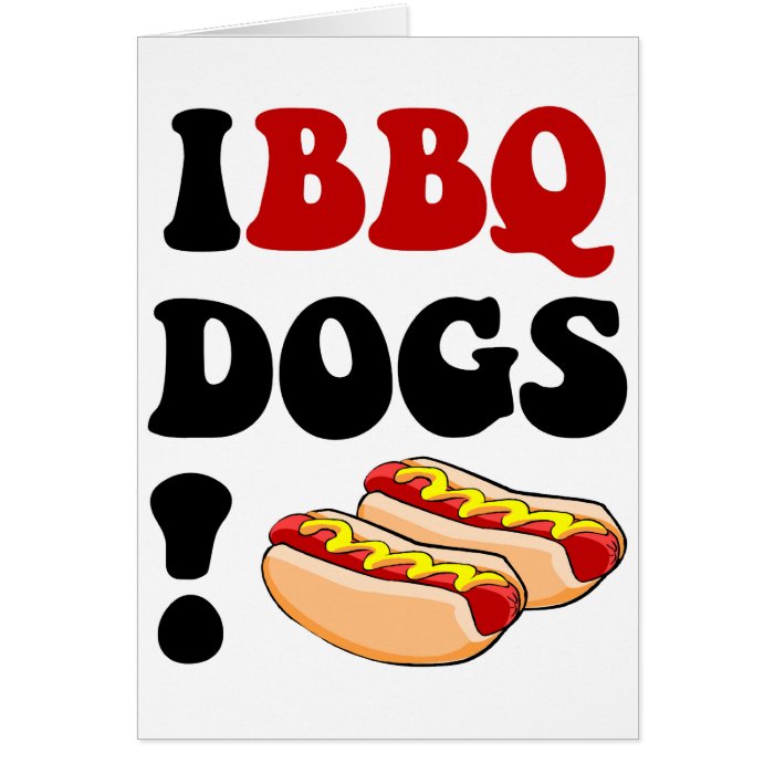 Funny barbecue greeting card